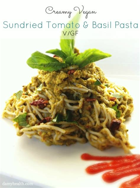 creamy-vegan-sundried-tomato-and-basil-pasta image