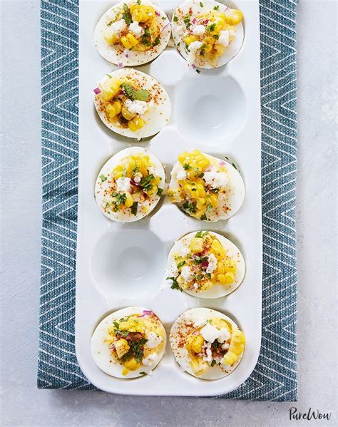 mexican-street-corn-deviled-eggs-purewow image