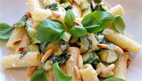 creamy-pasta-with-zucchini-and-pine-nuts image