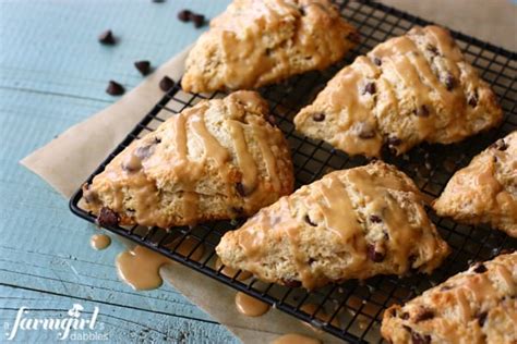 chocolate-chip-scones-with-peanut-butter-glaze-a image