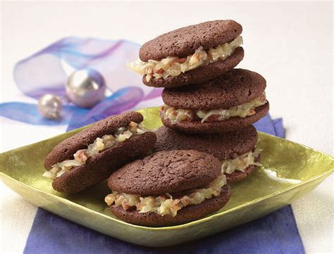 german-chocolate-sandwich-cookies-recipe-land-olakes image