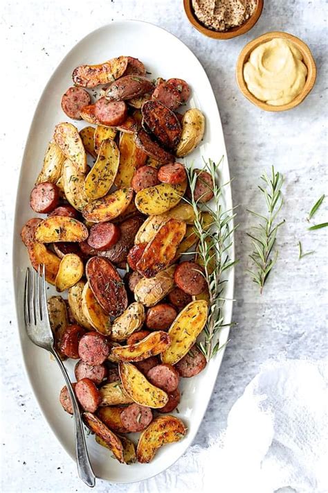 duck-fat-roasted-fingerling-potatoes-with-sausage image