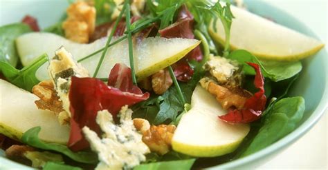 sliced-pear-and-blue-cheese-salad-recipe-eat-smarter-usa image