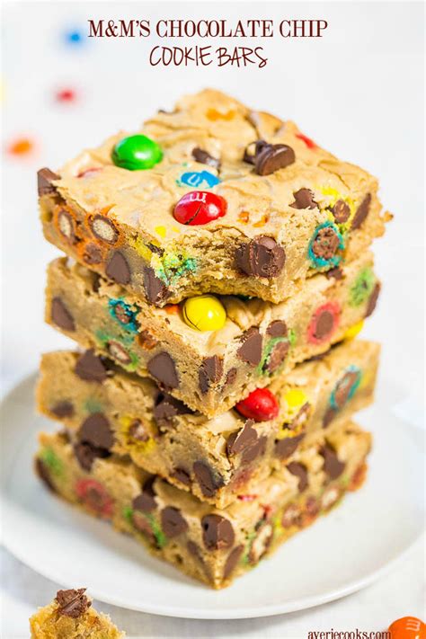 mms-chocolate-chip-cookie-bars-averie-cooks image