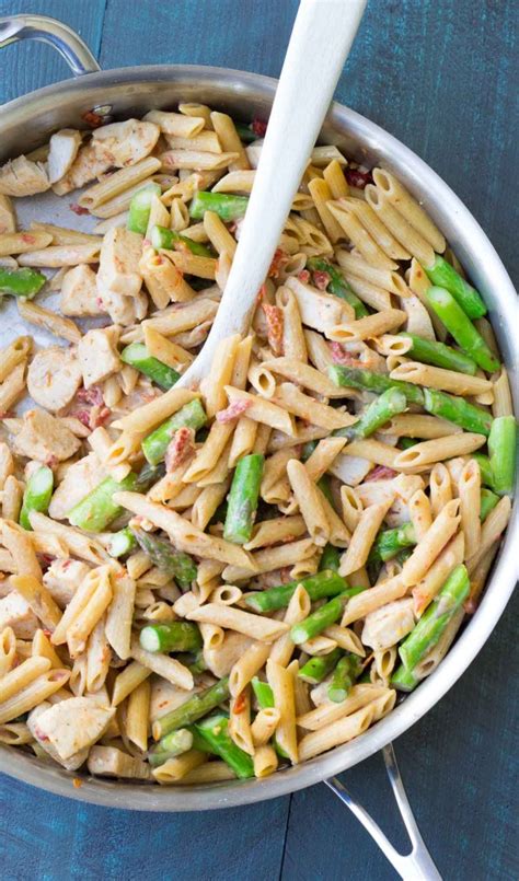 one-pot-creamy-asparagus-chicken-pasta-kristines image