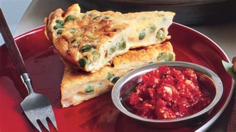 curried-pea-frittata-with-fresh-tomato-chutney image