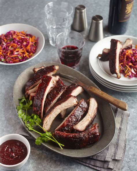 grilled-baby-back-ribs-with-smoky-cherry-bbq-sauce image