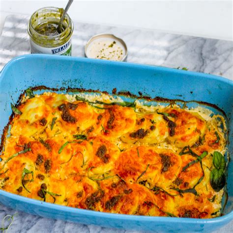herbed-potatoes-au-gratin-with-pesto-allys-cooking image