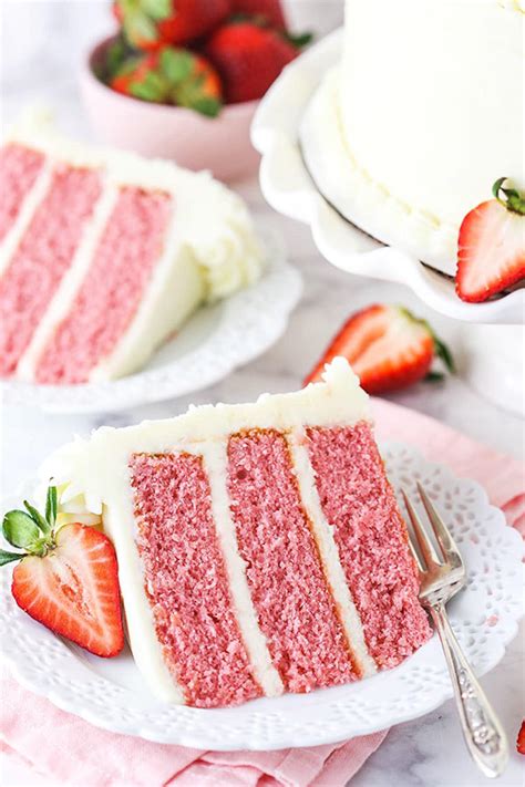 easy-strawberry-cake-recipe-moist-delicious image
