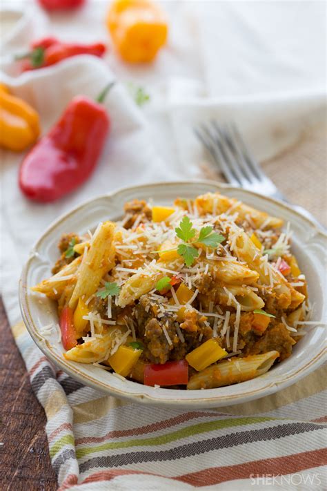 easy-sausage-pasta-with-pumpkin-sauce-for-a-weeknight image