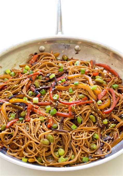 noodle-stir-fry-with-rainbow-vegetables-chef-savvy image