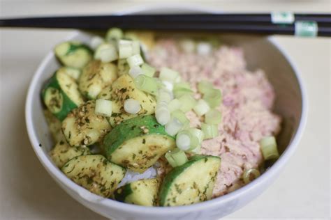 filling-tuna-and-zucchini-rice-bowl-recipe-spoon image