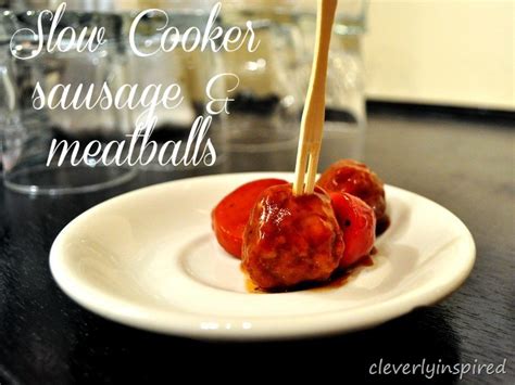 slow-cooker-sausage-meatball-recipe-cleverly image