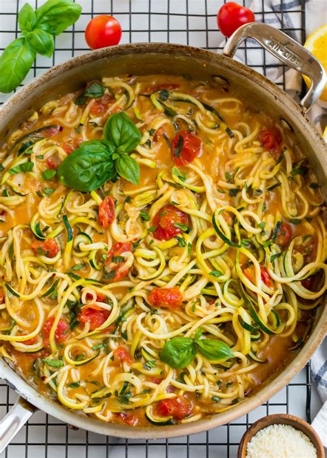 zucchini-pasta-with-lemon-parmesan-and-tomatoes image