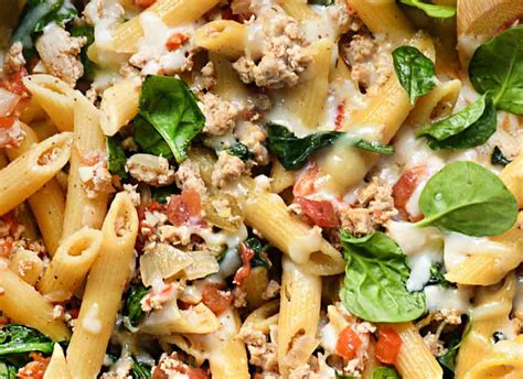 one-pot-penne-pasta-with-turkey-and-spinach-body image