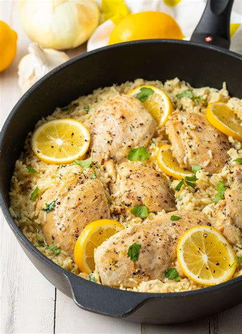 parmesan-lemon-chicken-and-rice-skillet-a-spicy image
