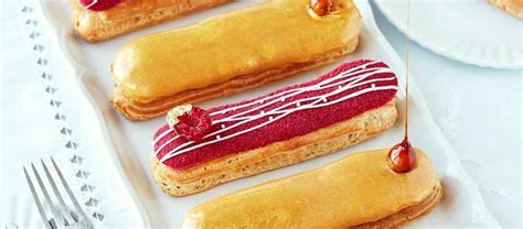 prue-leiths-raspberry-salted-caramel-clairs-the image