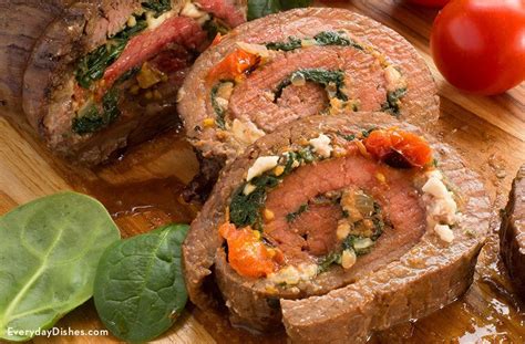 easy-and-savory-stuffed-flank-steak-recipe-everyday image