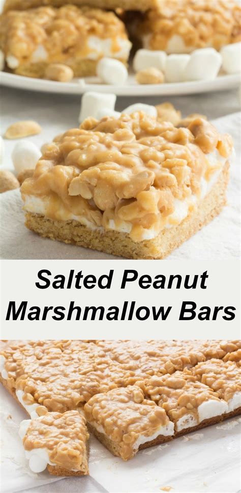 salted-peanut-marshmallow-bars-pear-tree image
