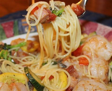 shrimp-and-tasso-pasta-in-olive-oil image