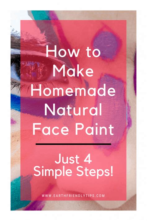 how-to-make-homemade-natural-face-paint-earth image