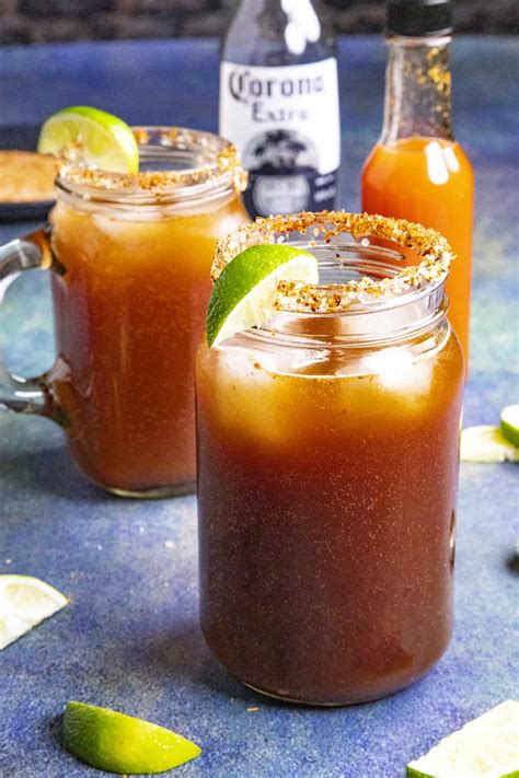 michelada-recipe-spicy-mexican-beer-and-tomato-juice image