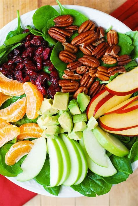 apple-cranberry-spinach-salad-with-pecans image