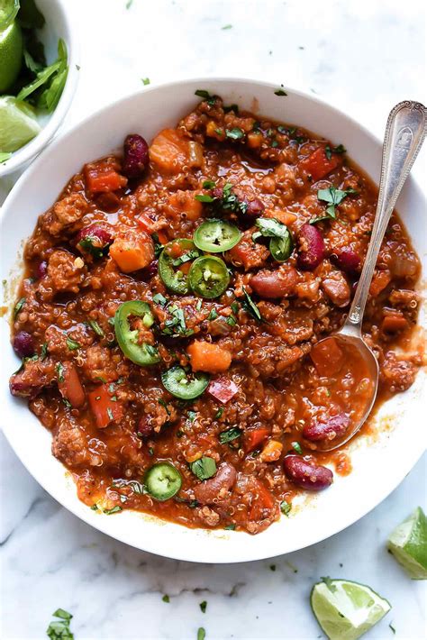 slow-cooker-healthy-turkey-and-sweet-potato-chili image