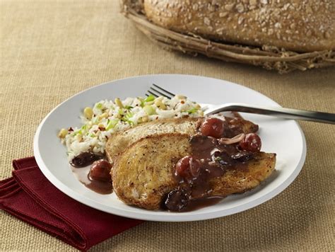 sauted-chicken-cutlets-with-cherry-port-sauce image