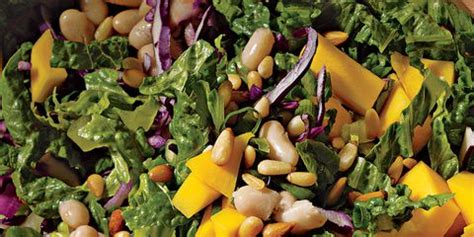 healthy-recipe-for-mango-and-pine-nut-salad-womens image