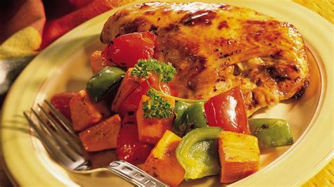 glazed-roasted-chicken-with-sweet-potatoes image