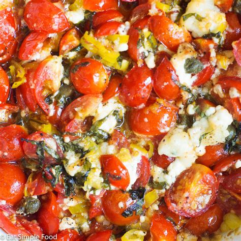 baked-cherry-tomato-goat-cheese-and-basil-eat-simple image