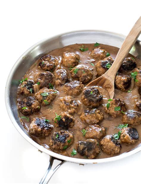 salisbury-steak-meatballs-30-minutes-chef-savvy image