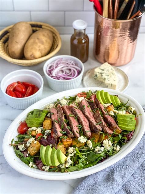 easy-steak-salad-with-roasted-potatoes-millennial-kitchen image