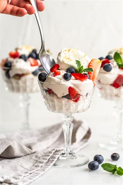 easiest-berry-fool-recipe-whipped-cream-cream image