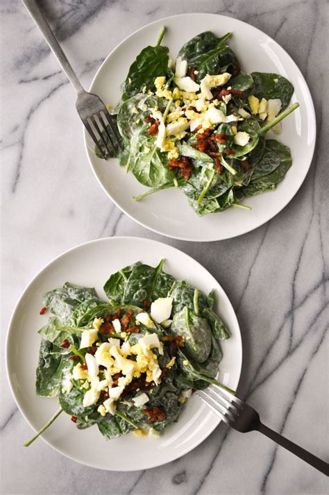 spinach-salad-with-bacon-and-eggs-salt-lavender image