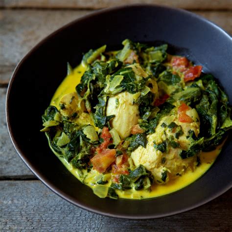 indian-spiced-chicken-and-spinach-recipe-food-wine image