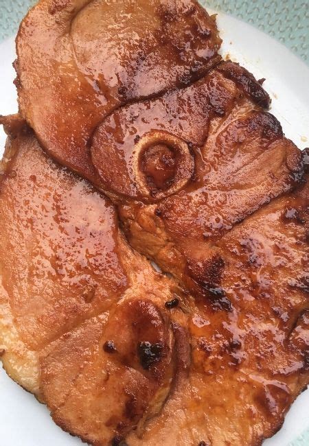 to-die-for-brown-sugar-glaze-ham-steak image