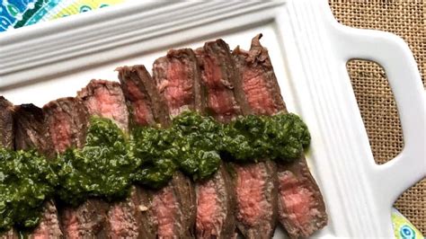 chimichurri-marinated-flank-steak-recipe-easy image