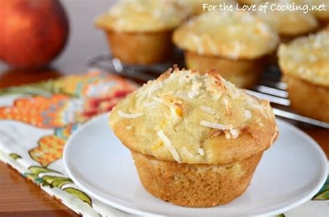 coconut-peach-muffins-for-the-love-of-cooking image