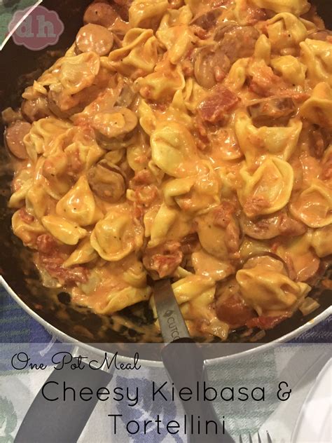 cheesy-kielbasa-tortellini-one-pot-meal image