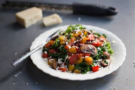 warm-balsamic-kale-salad-recipe-pinch-of-yum image
