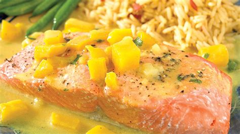 roast-salmon-fillets-with-mango-curry-sauce-thrifty image