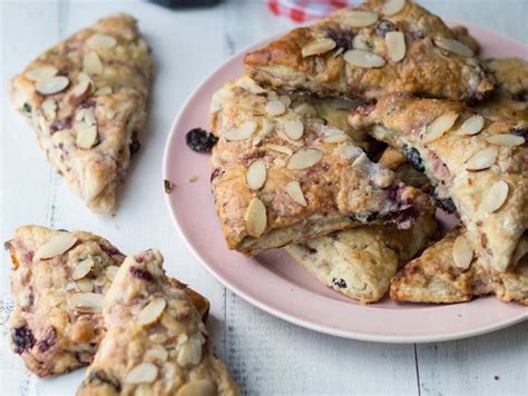 almond-and-cherry-scones-honest-cooking image