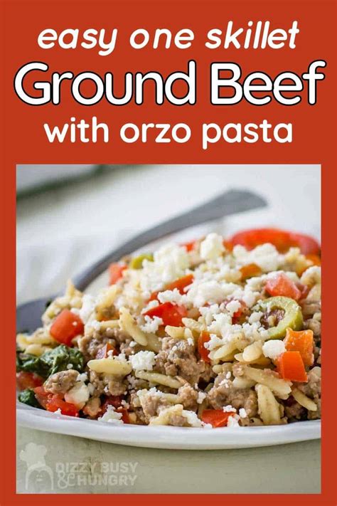 easy-one-skillet-ground-beef-recipe-with-orzo image