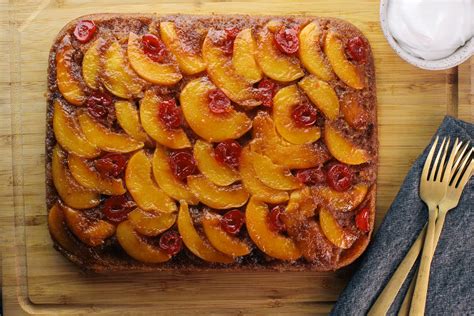 easy-cake-mix-peach-upside-down-cake-recipe-the image