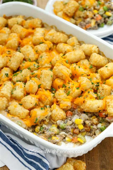 easy-tater-tot-hotdish-spend-with-pennies image