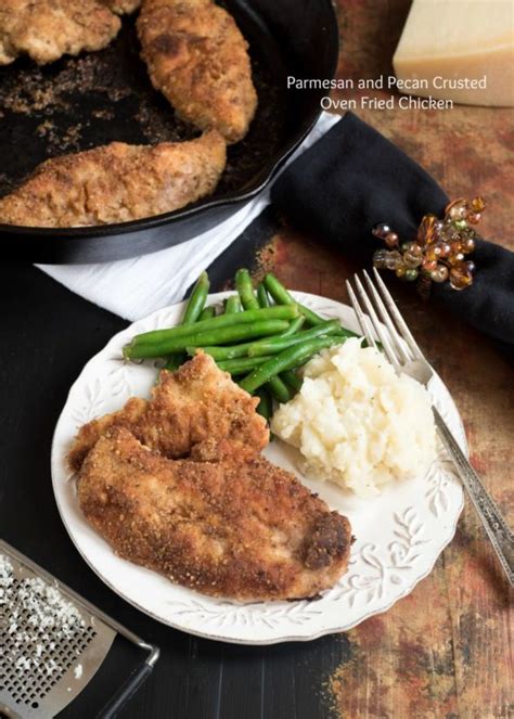 parmesan-and-pecan-crusted-oven-fried-chicken image