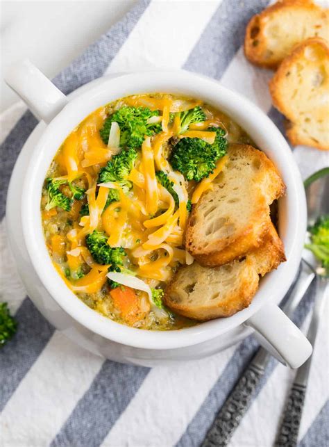 instant-pot-broccoli-cheese-soup-well-plated-by-erin image