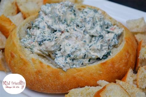 spinach-dip-in-a-bread-bowl-recipe-easy-with-video image
